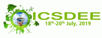 International Conference on Sustainable Development in Energy and Environment ICSDEE 19 International Conference Poster